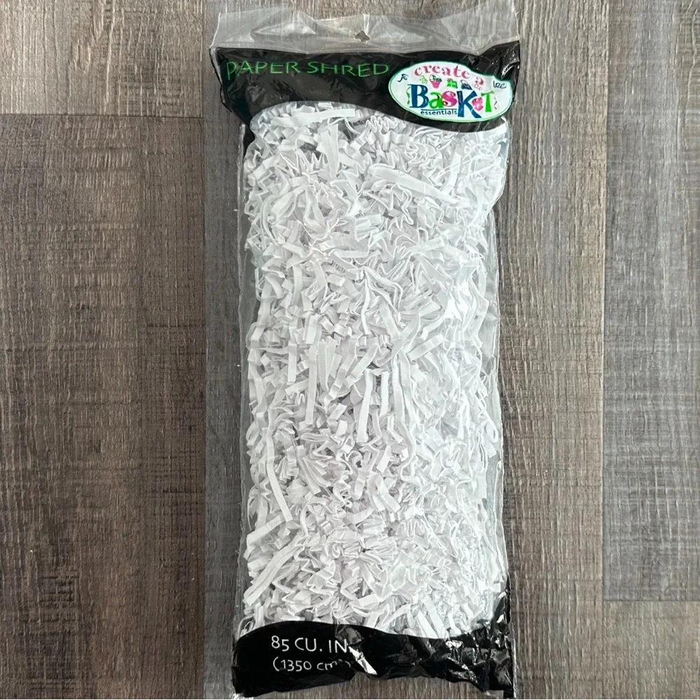 💞 New Bag of White Shredded Filler for Gift Baskets & Boxes